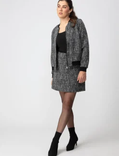 Tweed Bomber Jacket