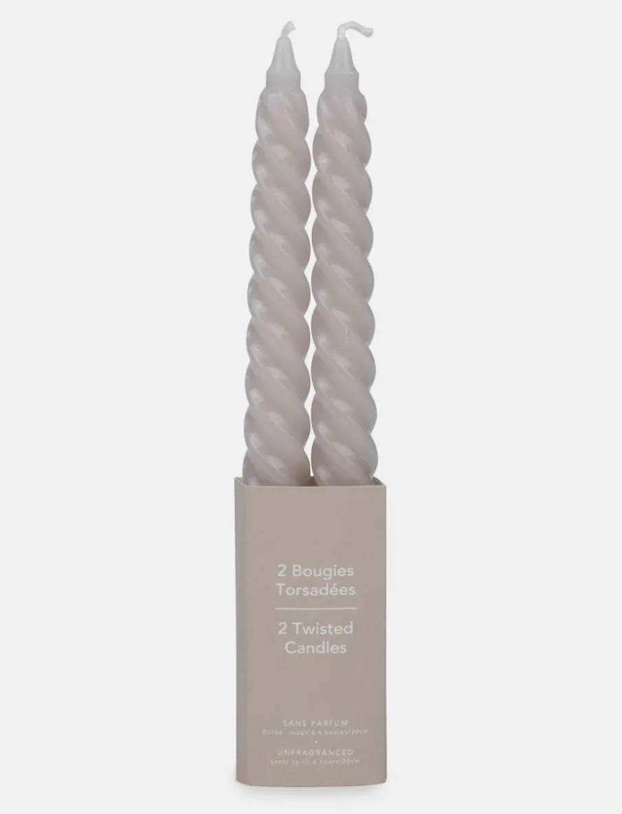 Twisted Candles - Set of 2