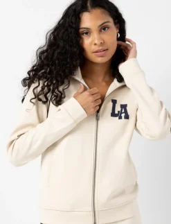 Varsity-style Cardigan with Stand Collar