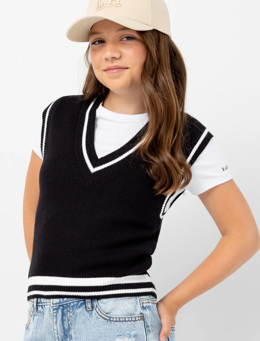 V-neck Knit Vest