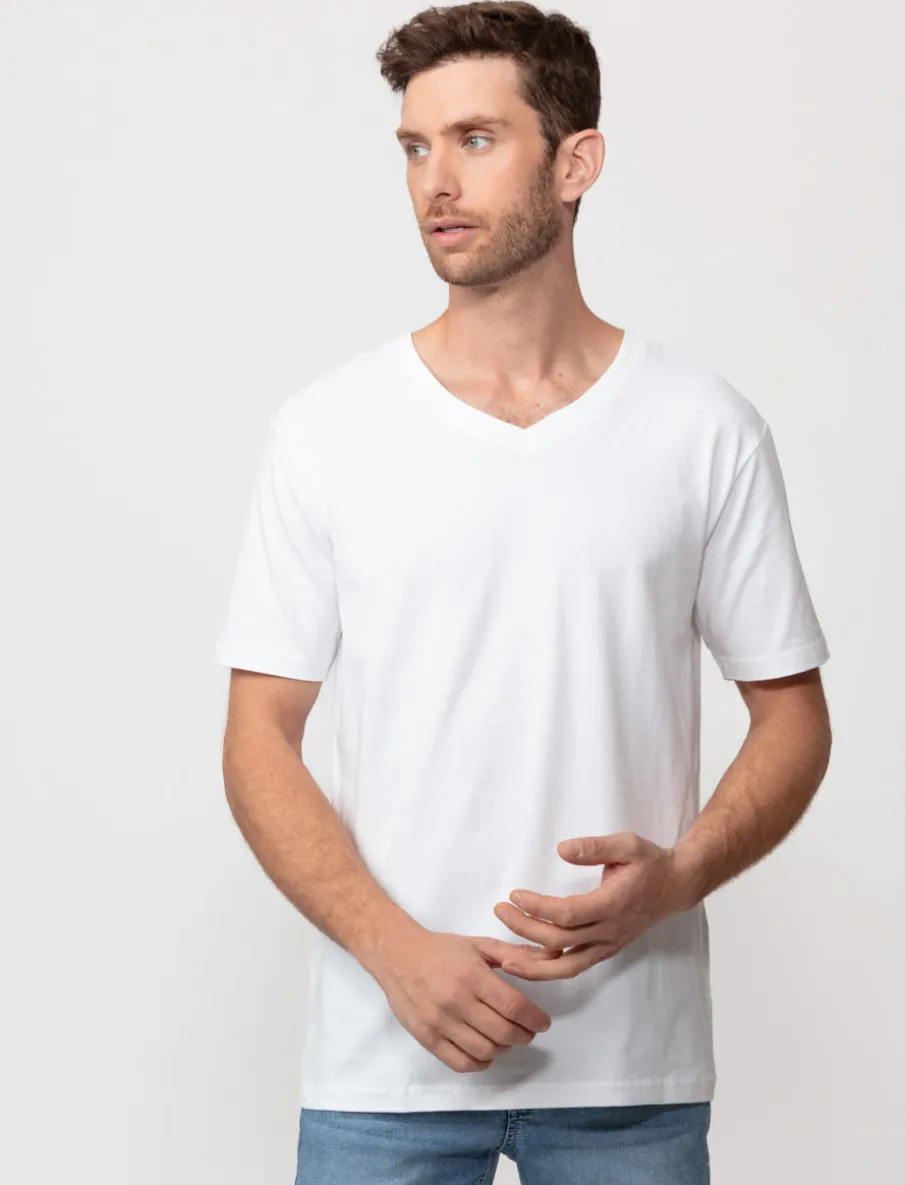 V-neck Organic Cotton T-shirt