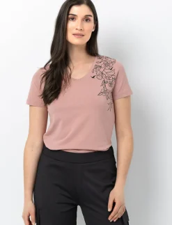 V-Neck Printed T-Shirt