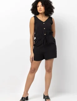 V-neck Romper