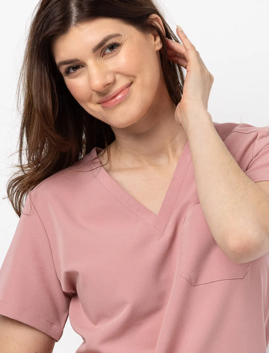 V-neck Scrub Top