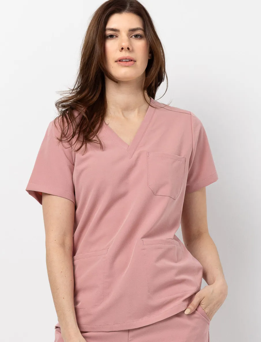 V-neck Scrub Top