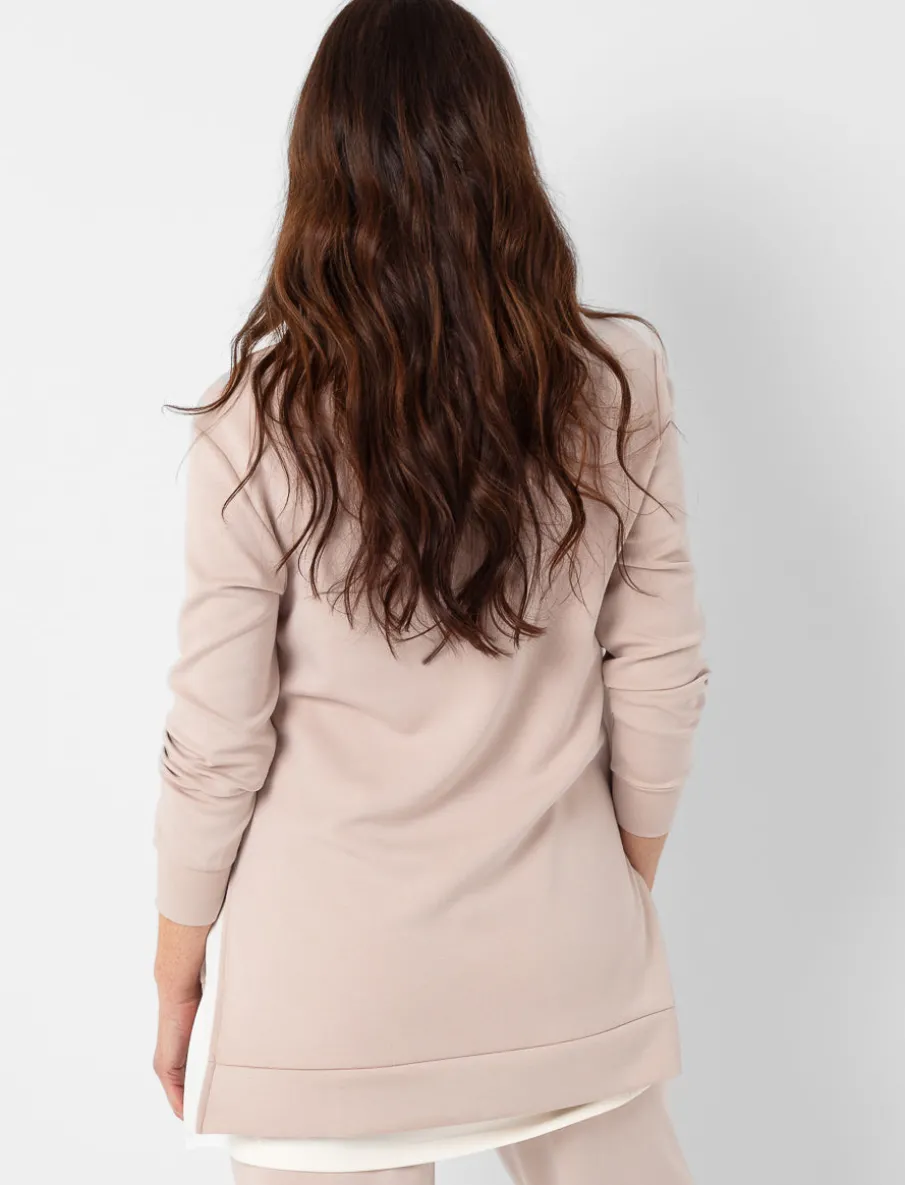 V-Neck Sweater with Side Slits
