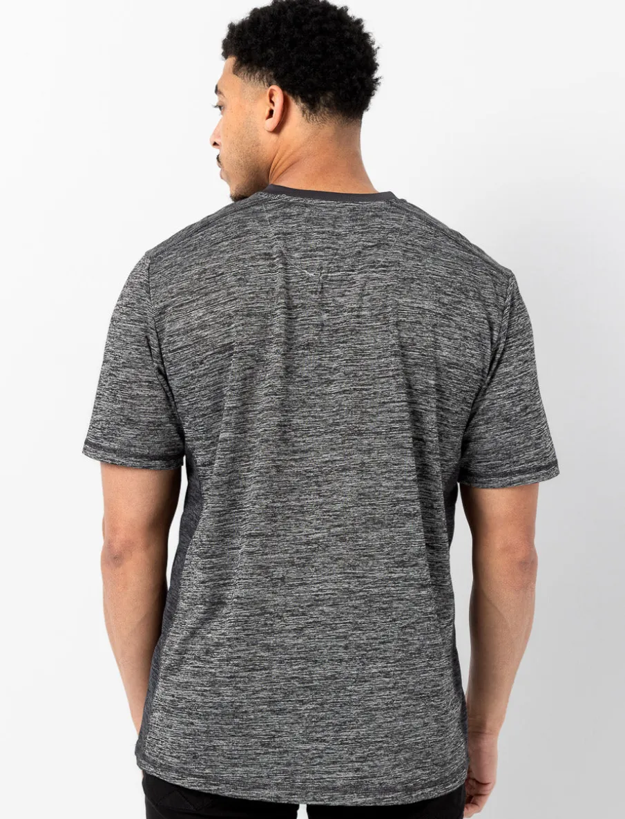 V-neck T-shirt with Buttons