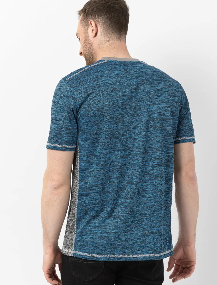 V-neck T-shirt with Buttons