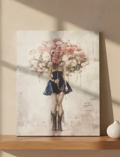 Wall Art - Woman in Flowers