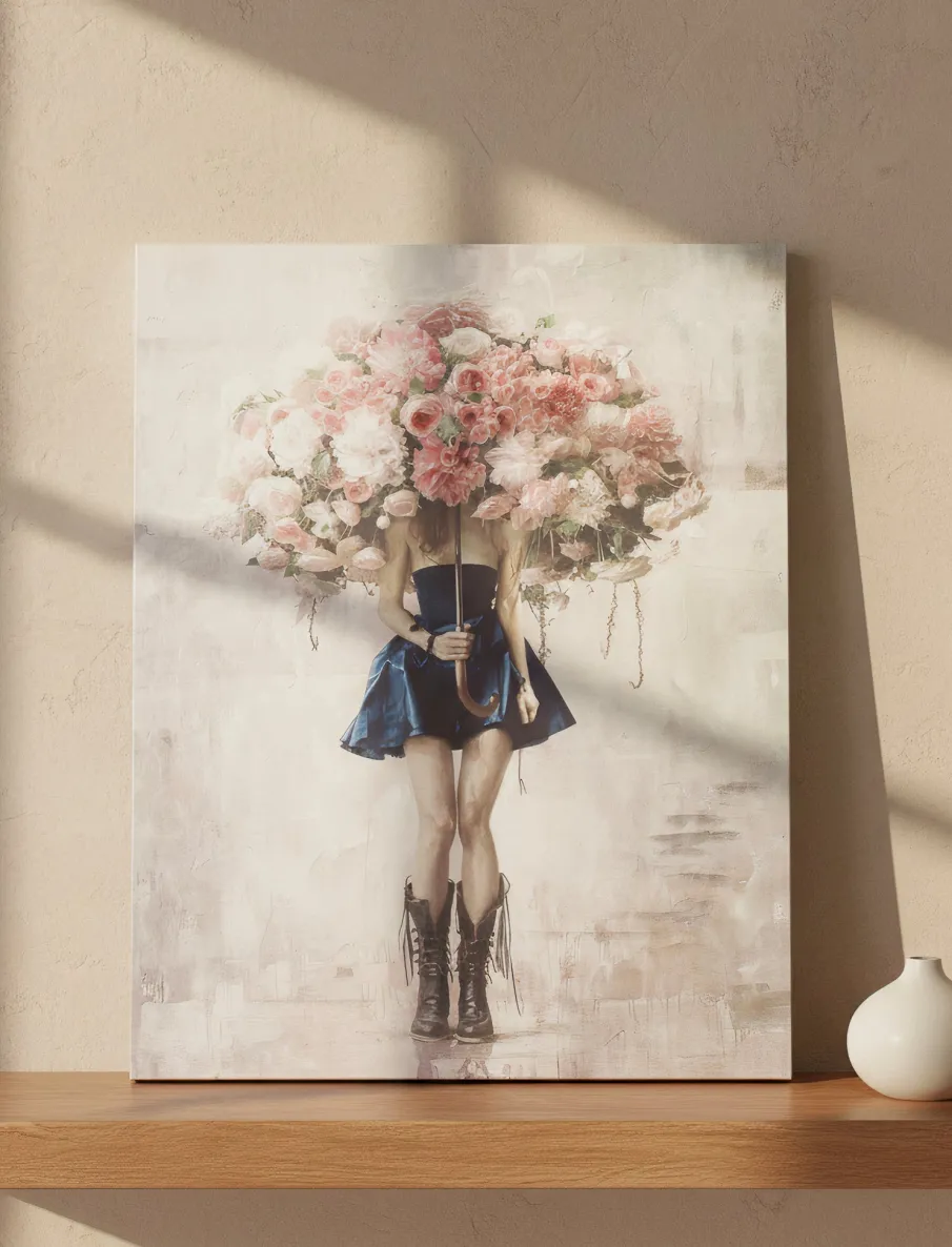 Wall Art - Woman in Flowers