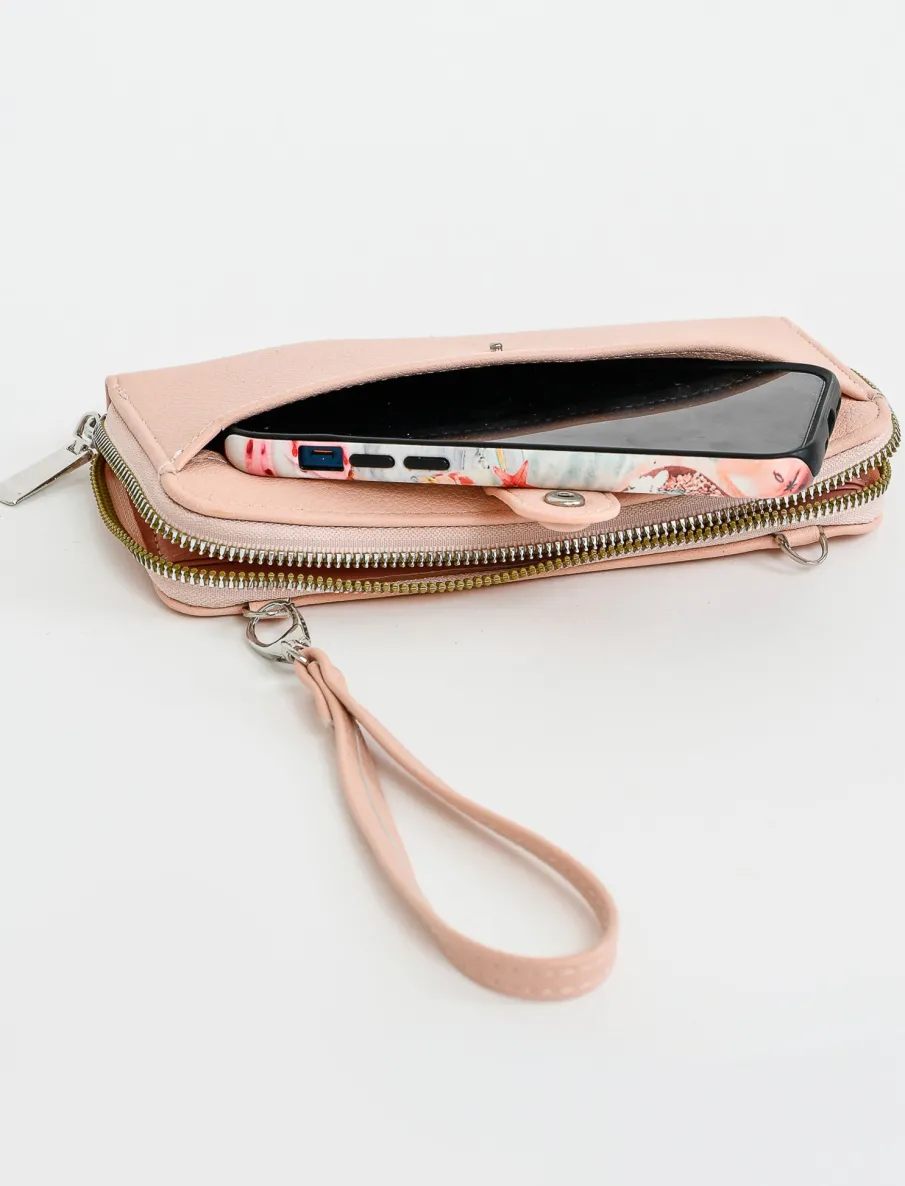 Wallet with detachable strap