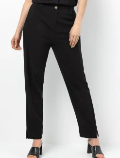 Washed Linen Straight-leg Trousers