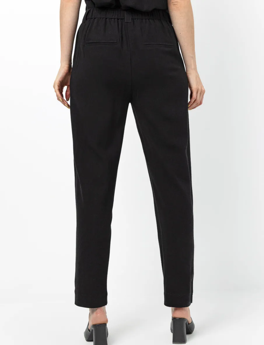 Washed Linen Straight-leg Trousers