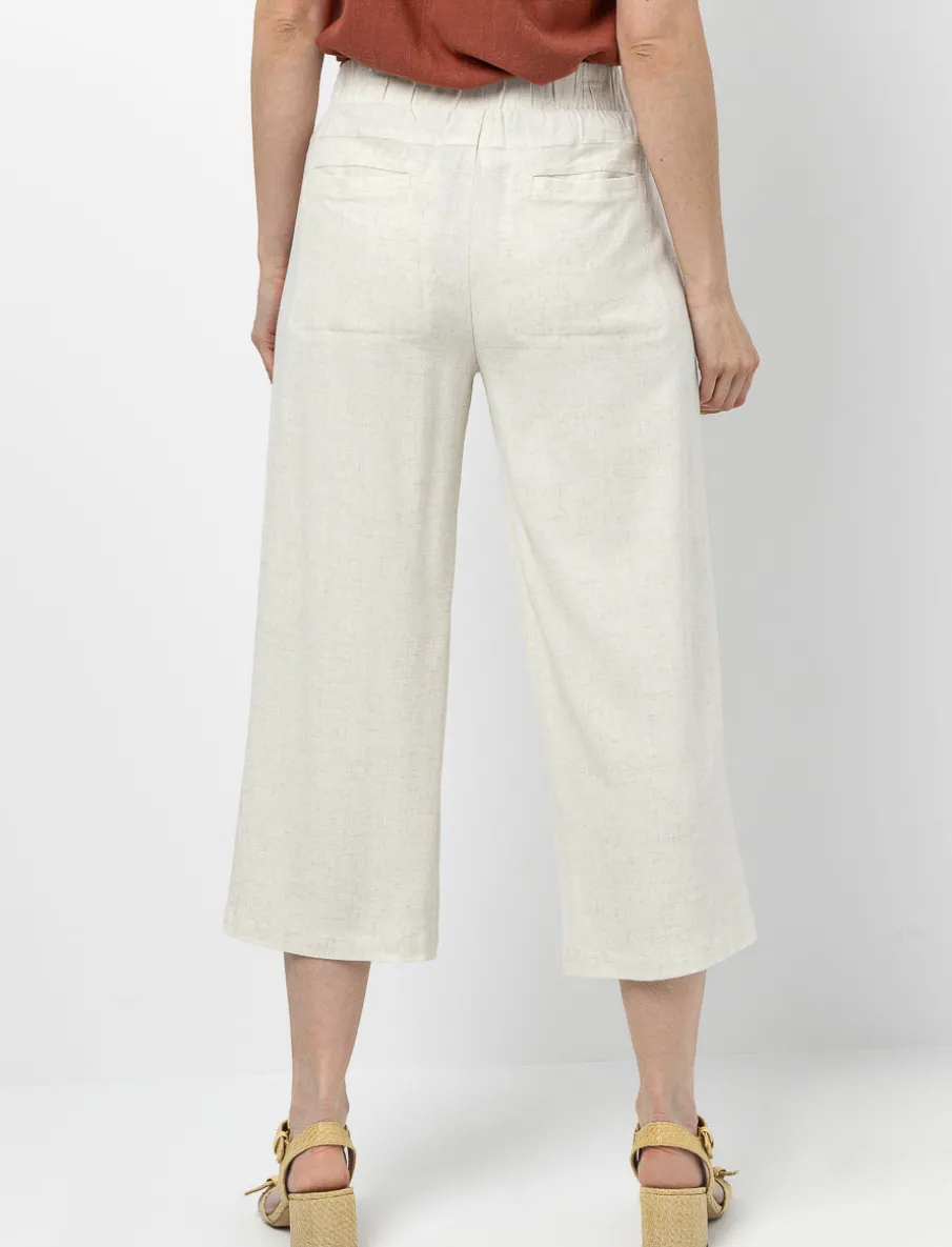 Wide-leg Capri Pants