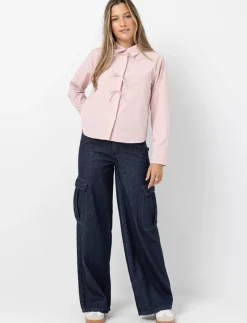 Wide-leg Cargo Jeans