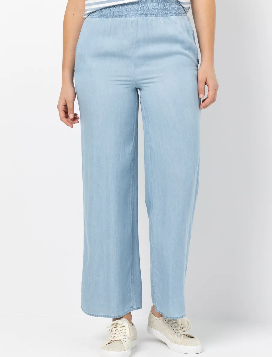 Wide-leg Casual Trousers