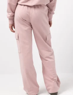 Wide-leg Fleece Cargo Pants