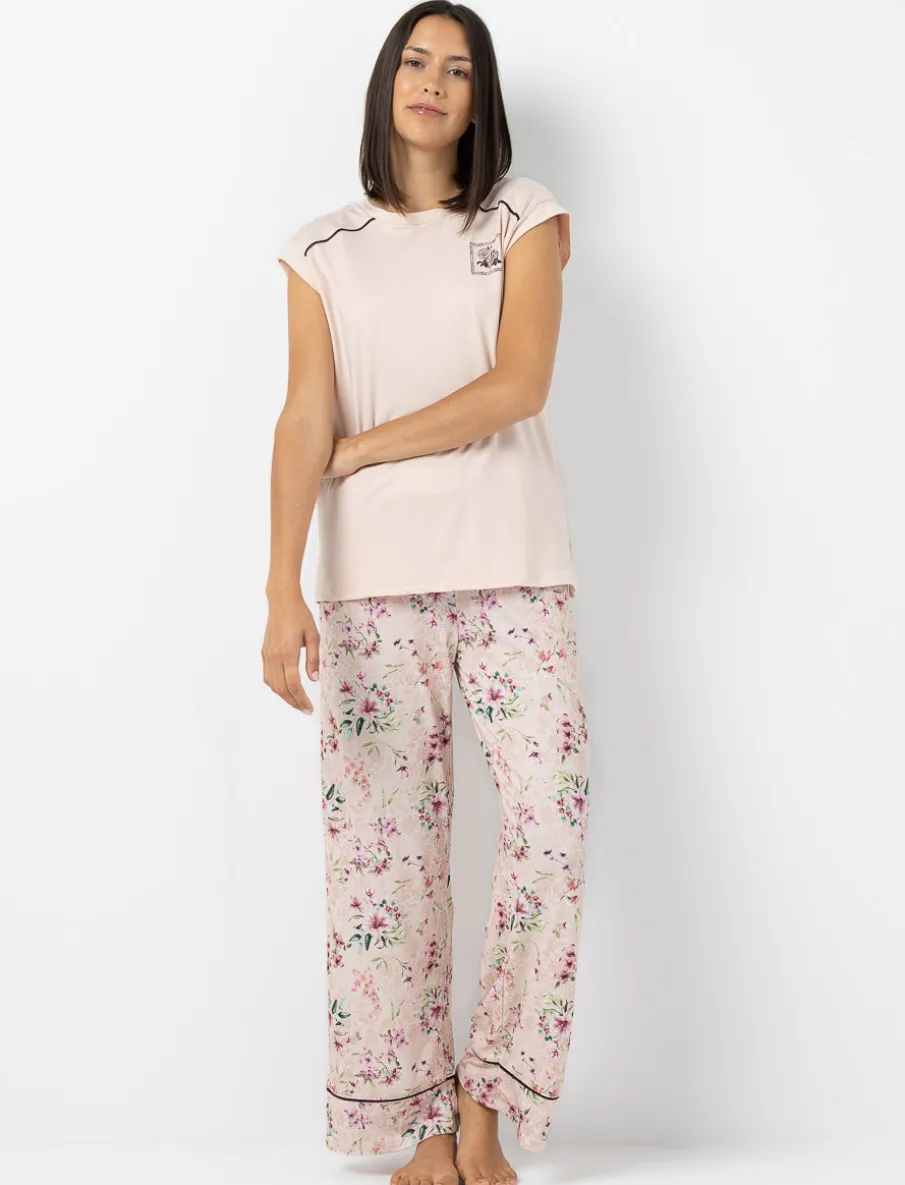 Wide-leg Floral PJ Pants