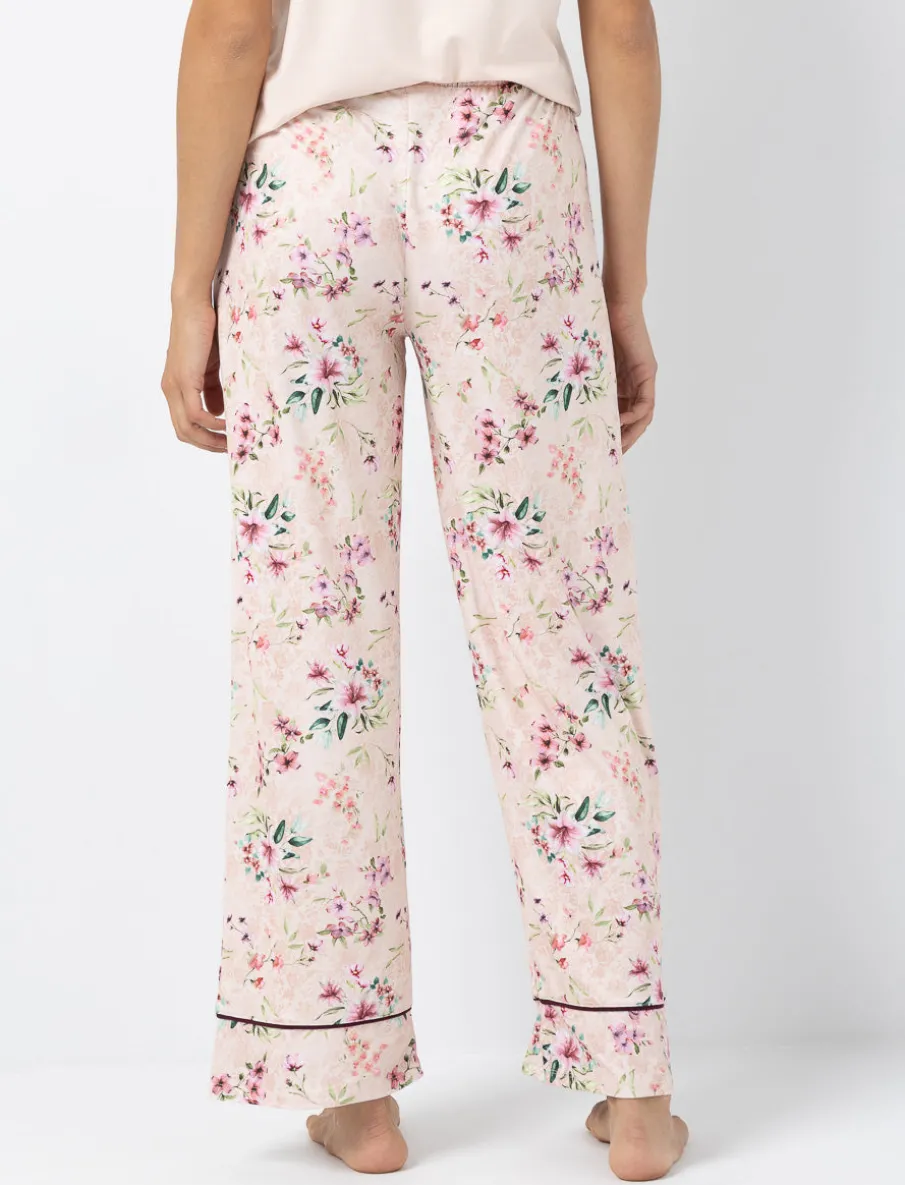 Wide-leg Floral PJ Pants