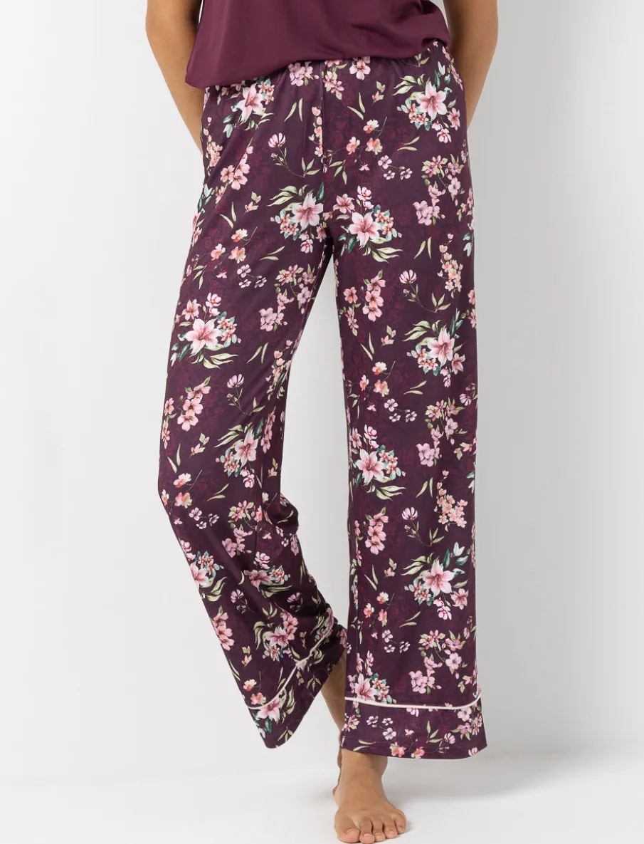 Wide-leg Floral PJ Pants