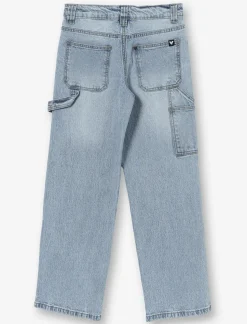 Wide-leg Jeans with Elastic Waistband
