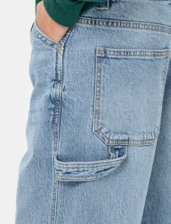 Wide-leg Jeans with Elastic Waistband