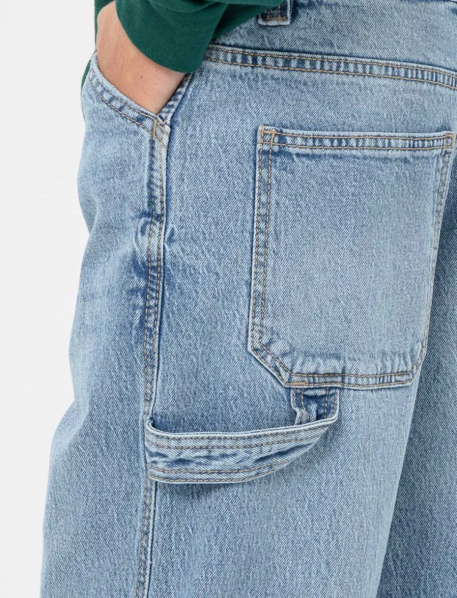 Wide-leg Jeans with Elastic Waistband