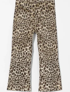 Wide-leg Leopard Print Pants - Little Girl