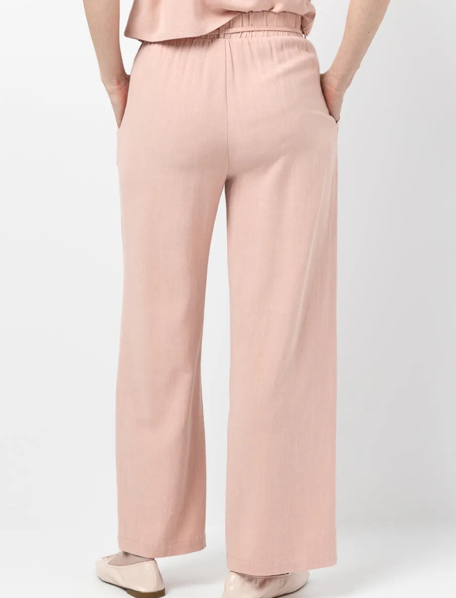 Wide-Leg Linen Pants