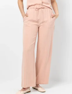Wide-Leg Linen Pants