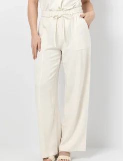 Wide-Leg Linen Pants
