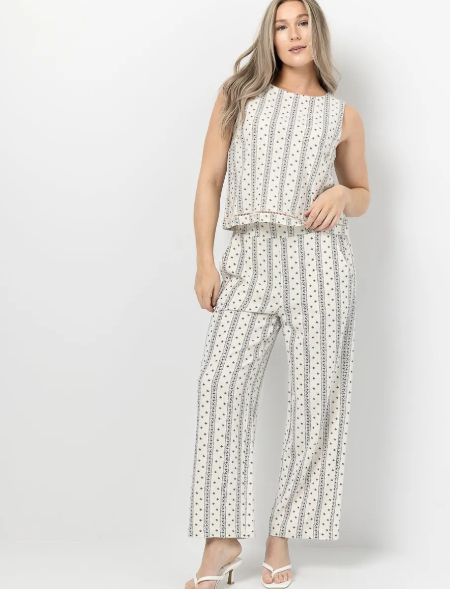 Wide-leg Linen Trousers
