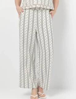 Wide-leg Linen Trousers