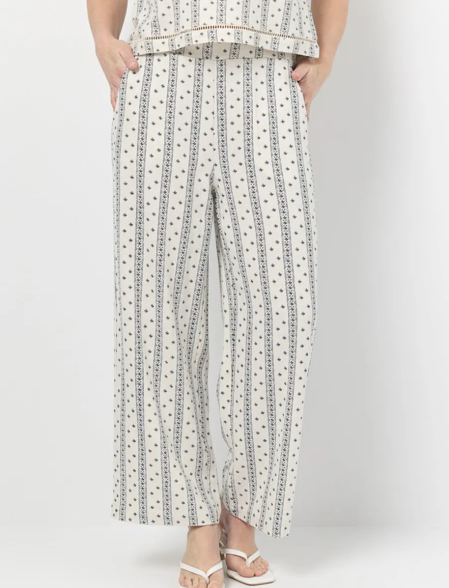 Wide-leg Linen Trousers