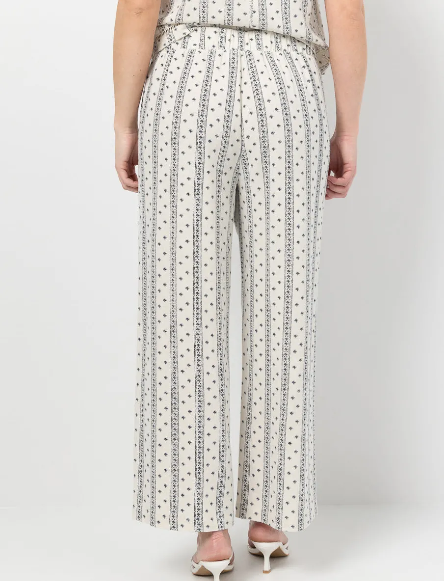 Wide-leg Linen Trousers