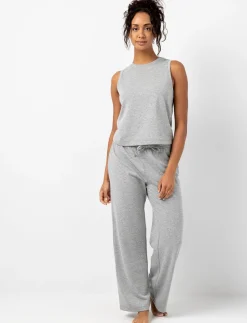 Wide-Leg Lounge Pants