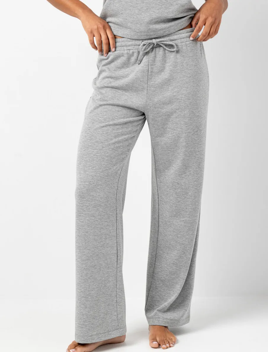 Wide-Leg Lounge Pants