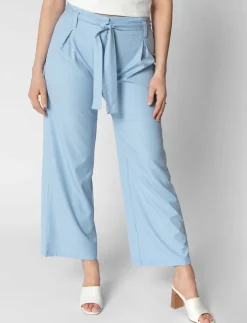 Wide-Leg Pants with Belt