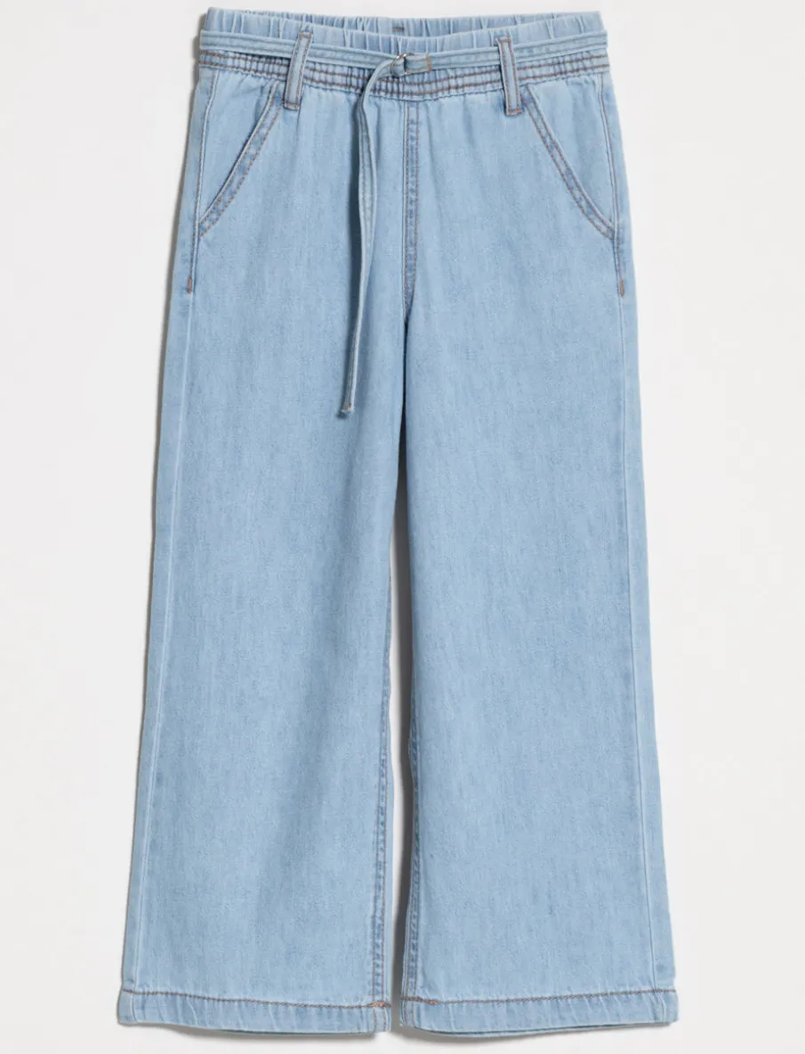 Wide-leg Pull-on Jeans