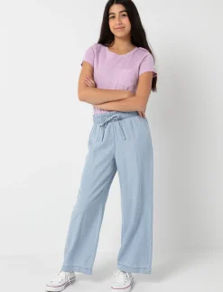 Wide-leg Pull-on Jeans