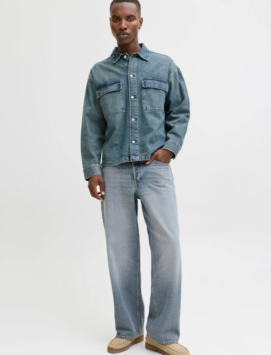 Wide-leg Regular-rise Jeans