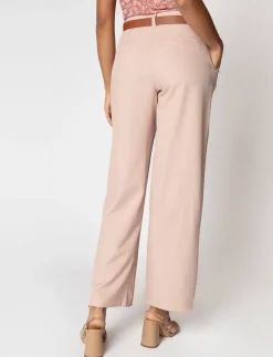 Wide-leg Regular-rise Pants