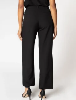 Wide-leg Regular-rise Pants