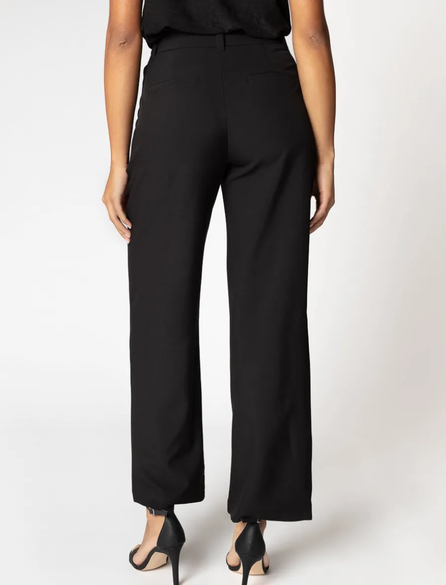 Wide-leg Regular-rise Pants