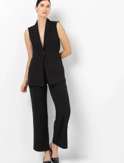 Wide-leg Scuba Trousers