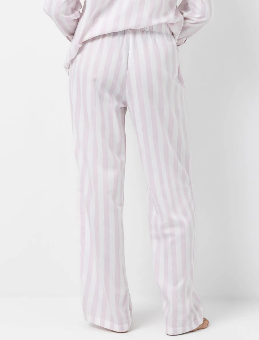 Wide-leg Striped PJ Pants