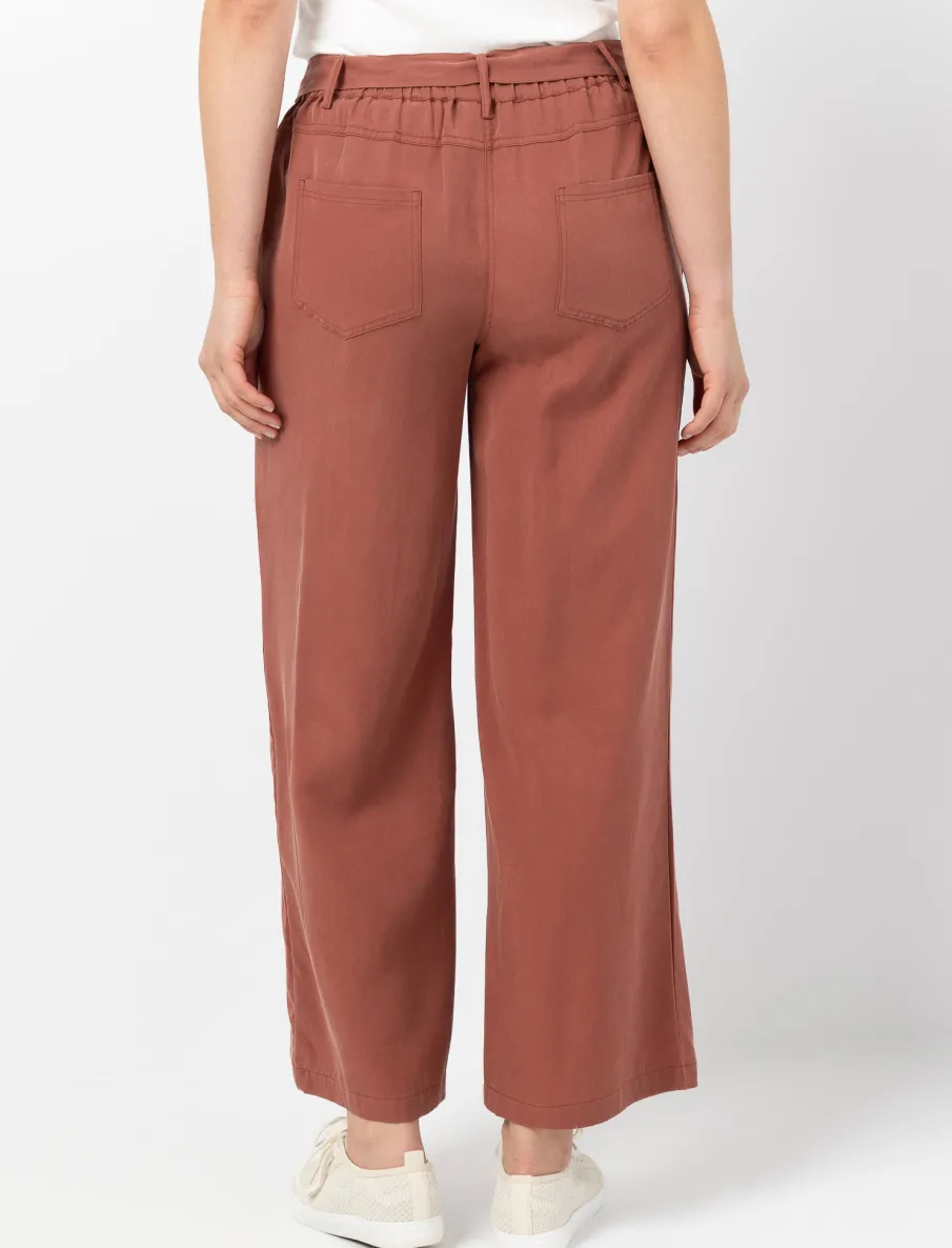 Wide-leg Trousers with Tie Waist