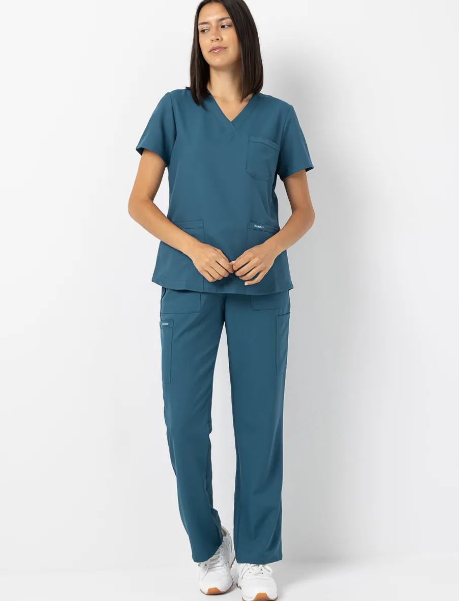 Wide-leg Uniform Pants