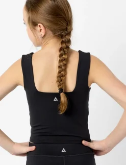 Wide-strapped sports tank top