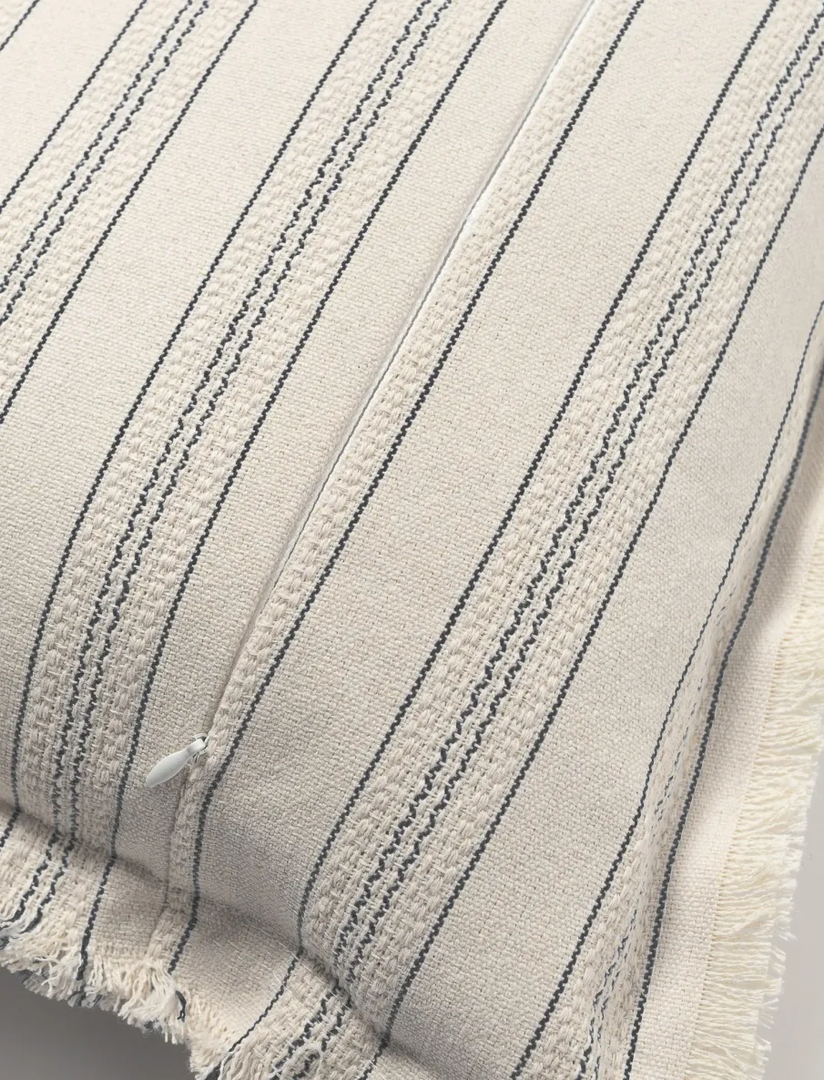 Woven Cushion With Fringe